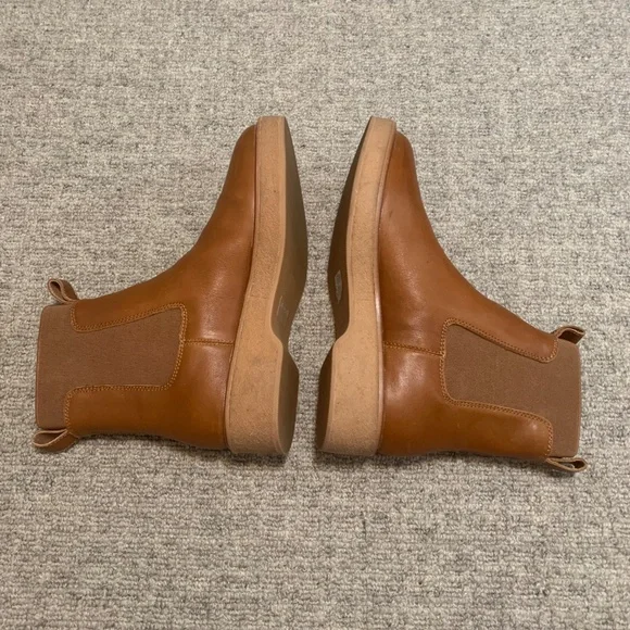Madewell Camryn Chelsea Crepe Sole Boots, Women's 10.5, Leather English Saddle - Picture 6 of 9